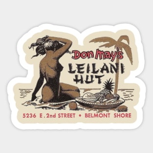 Don May's Leilani Hut Sticker